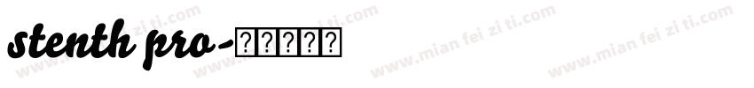 stenth pro字体转换